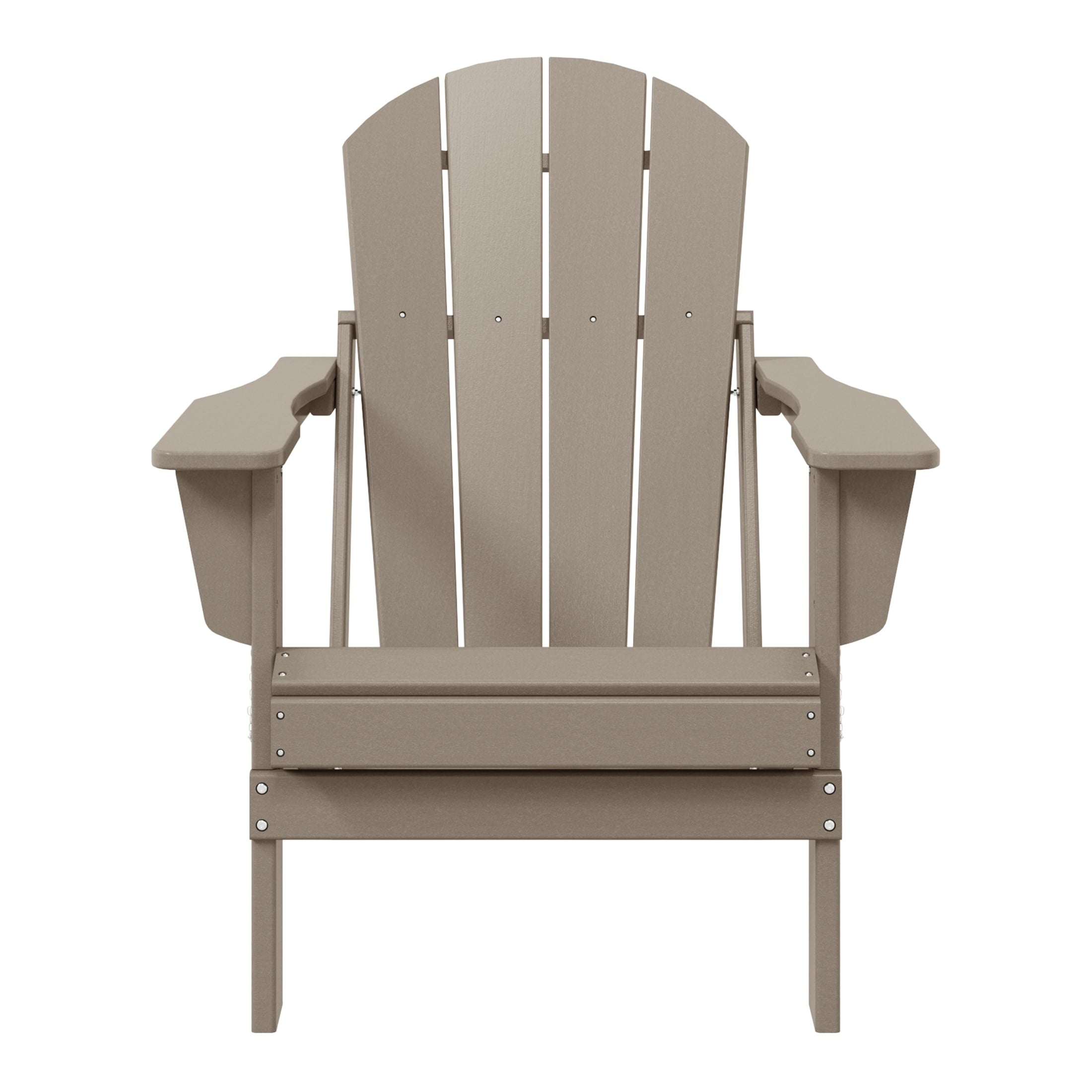 Polytrends Laguna Fade Resistant All Weather Outdoor Patio Folding Adirondack Chair
