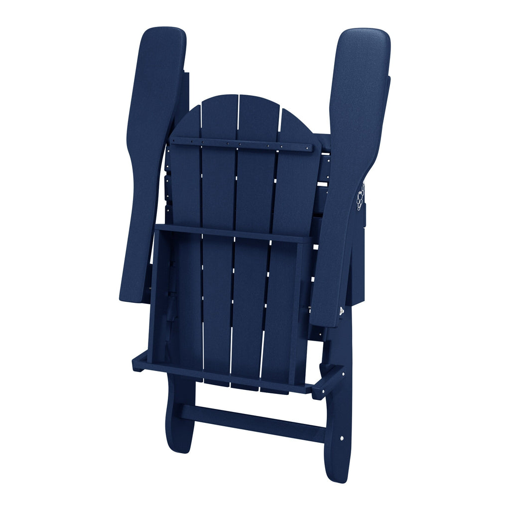 Polytrends Laguna Weather Resistant Outdoor Patio Folding Adirondack Chairs (Set of 2)