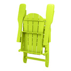 Polytrends Laguna Weather Resistant Outdoor Patio Folding Adirondack Chairs (Set of 2)