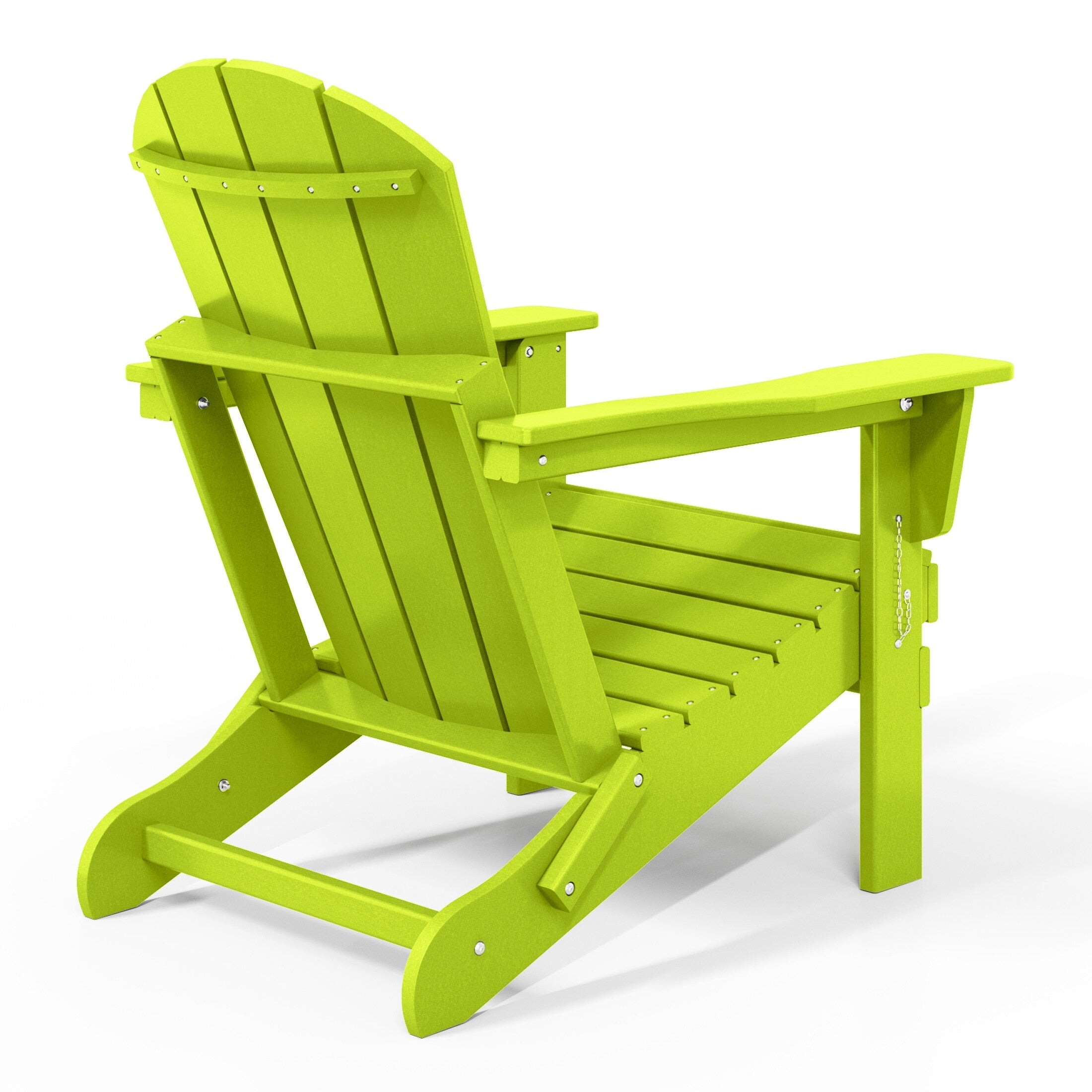 Polytrends Laguna Weather Resistant Outdoor Patio Folding Adirondack Chairs (Set of 4)