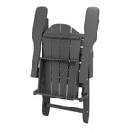 Polytrends Laguna Weather Resistant Outdoor Patio Folding Adirondack Chairs (Set of 4)