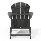 Polytrends Laguna Weather Resistant Outdoor Patio Folding Adirondack Chairs (Set of 4)