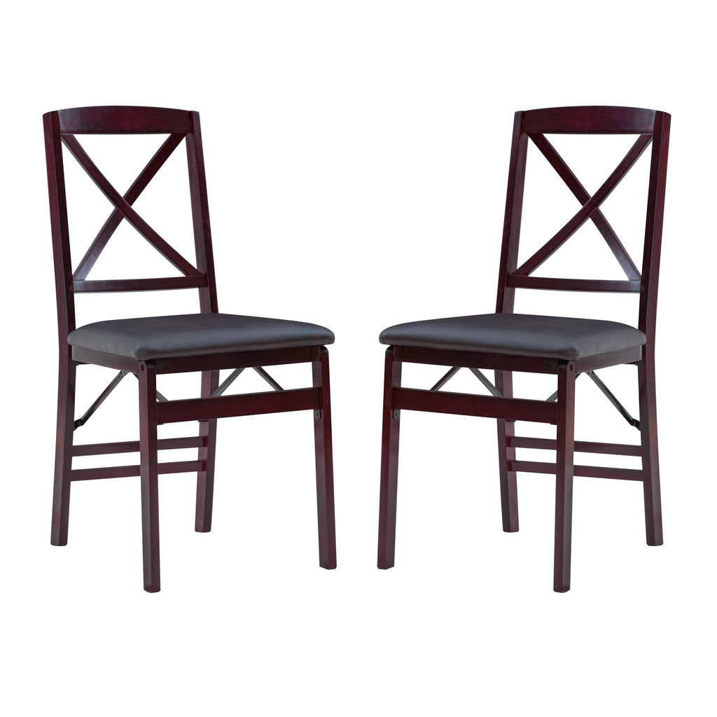 Porch & Den Espresso Folding Chair (Set of 2)