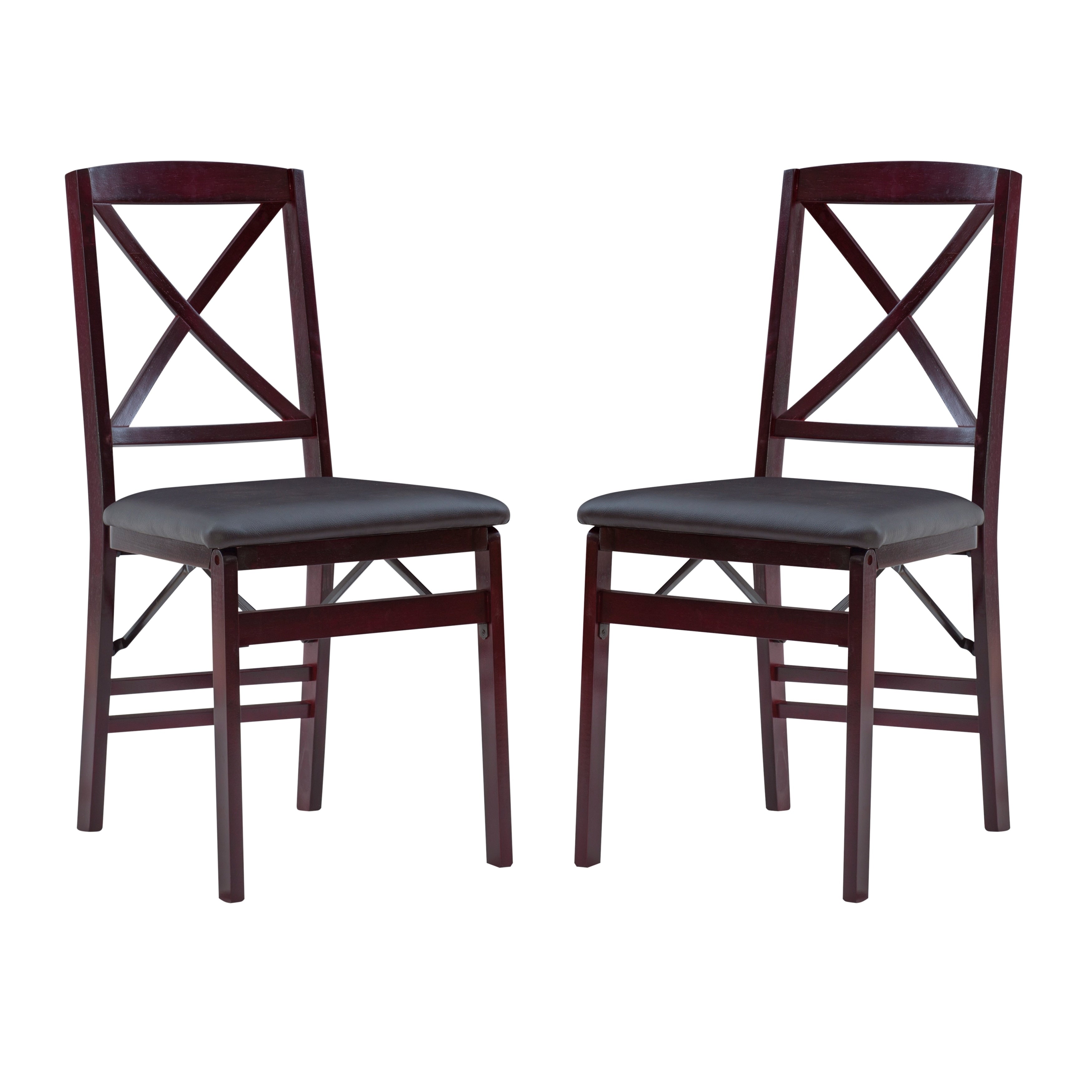 Porch & Den Espresso Folding Chair (Set of 2)