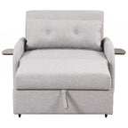 Pull Out Sofa Sleeper 3 in 1 with 2 Wing Table