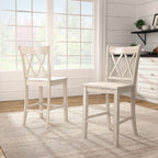 Ronda Double X-Back Counter Height Chairs (Set of 2)
