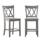 Ronda Double X-Back Counter Height Chairs (Set of 2)