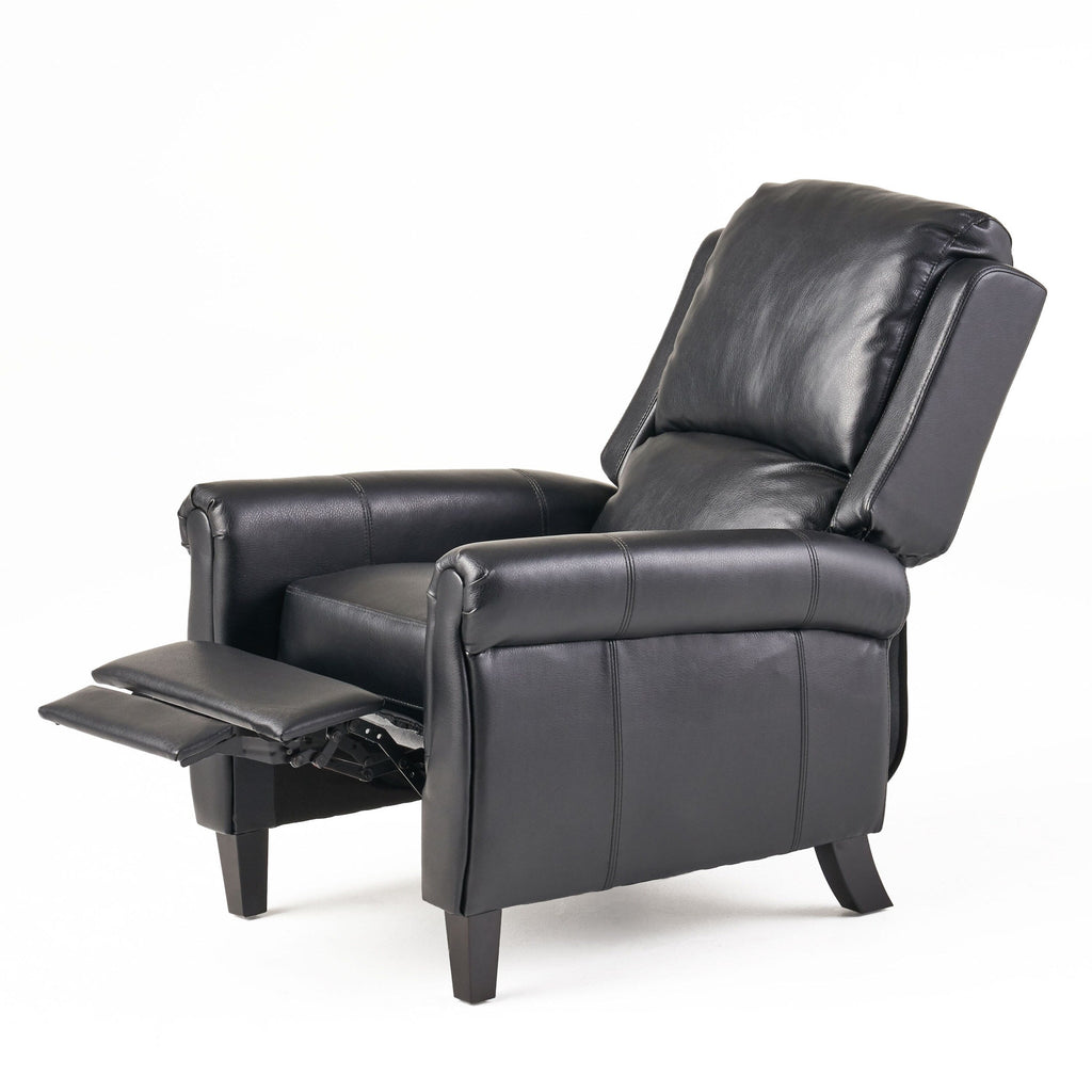 Roomfitters Ultimate Comfort PU Leather Pushback Recliner, Luxurious Recliner Chair for Living Room or Bedroom