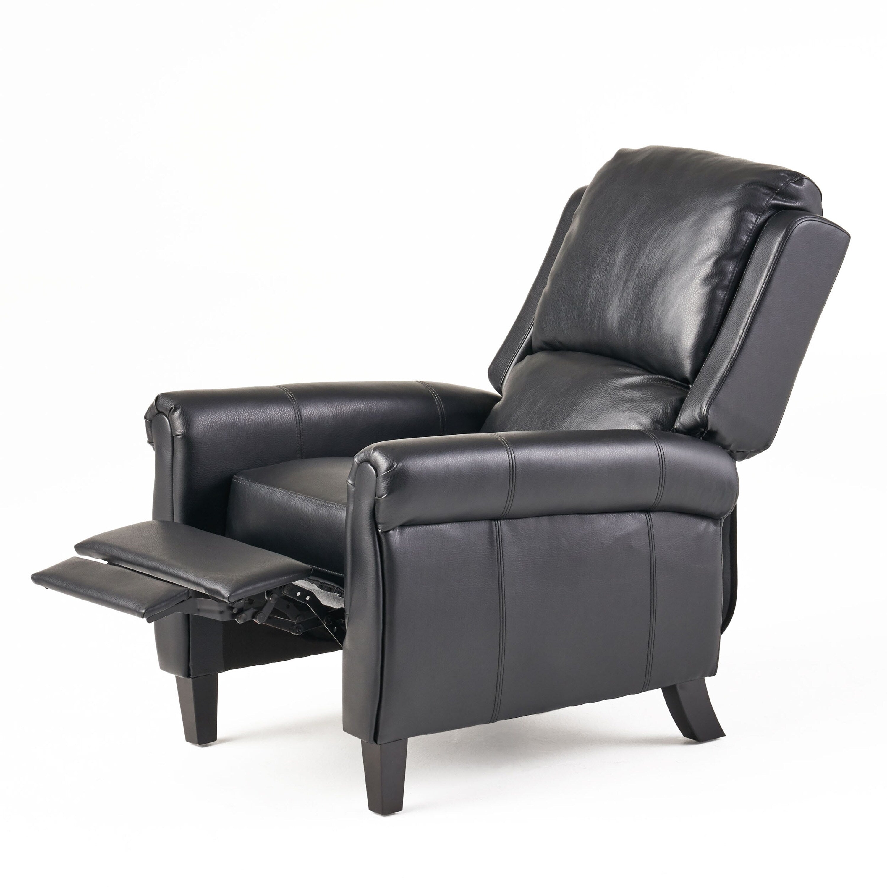Roomfitters Ultimate Comfort PU Leather Pushback Recliner, Luxurious Recliner Chair for Living Room or Bedroom