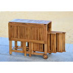 SAFAVIEH Outdoor Brandy 5-Piece Outdoor Dining Table Set - 43Wx35Dx29H