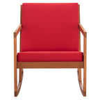 SAFAVIEH Outdoor Makaila Rocking Chair with Cushion - 26W x 31D x 38H