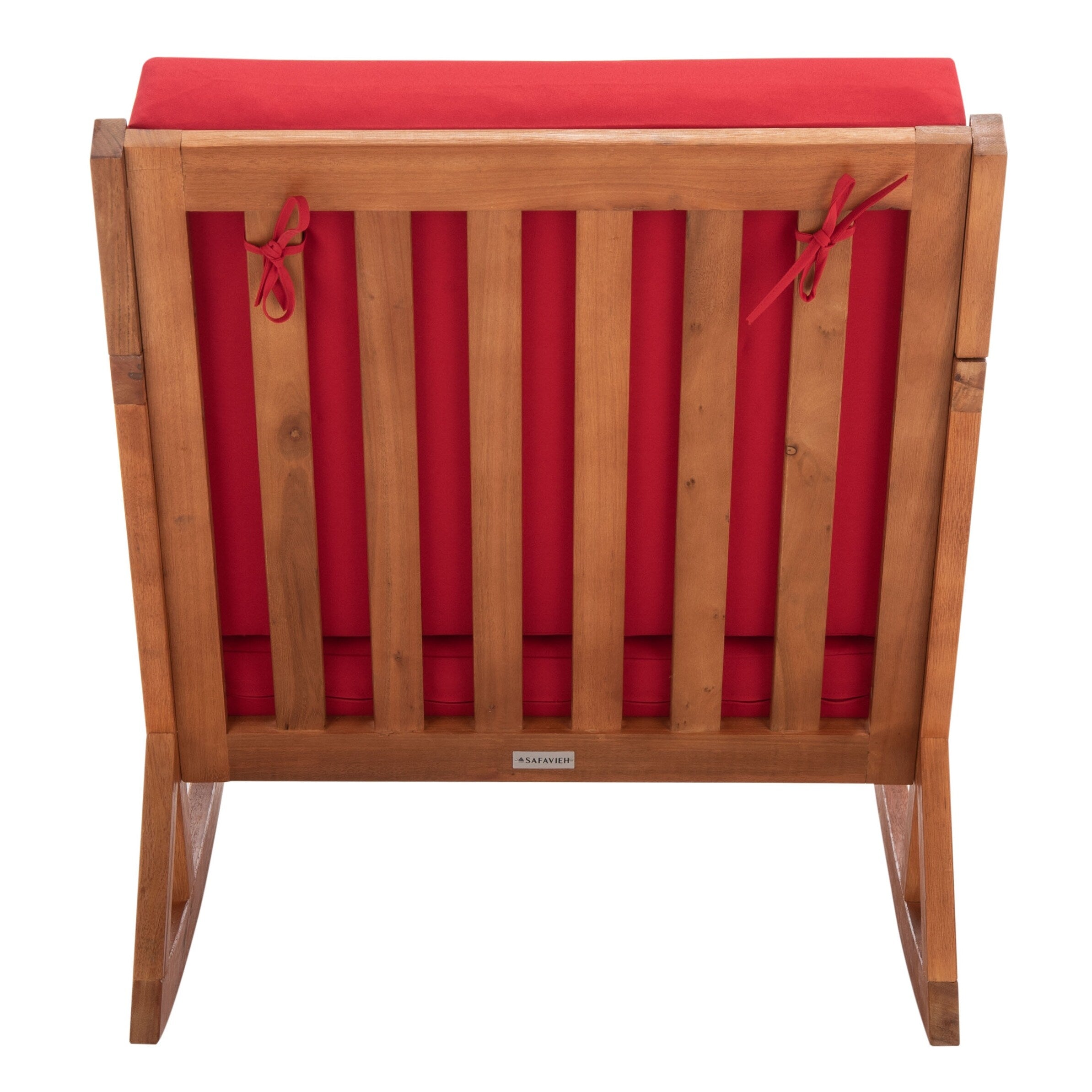 SAFAVIEH Outdoor Makaila Rocking Chair with Cushion - 26W x 31D x 38H