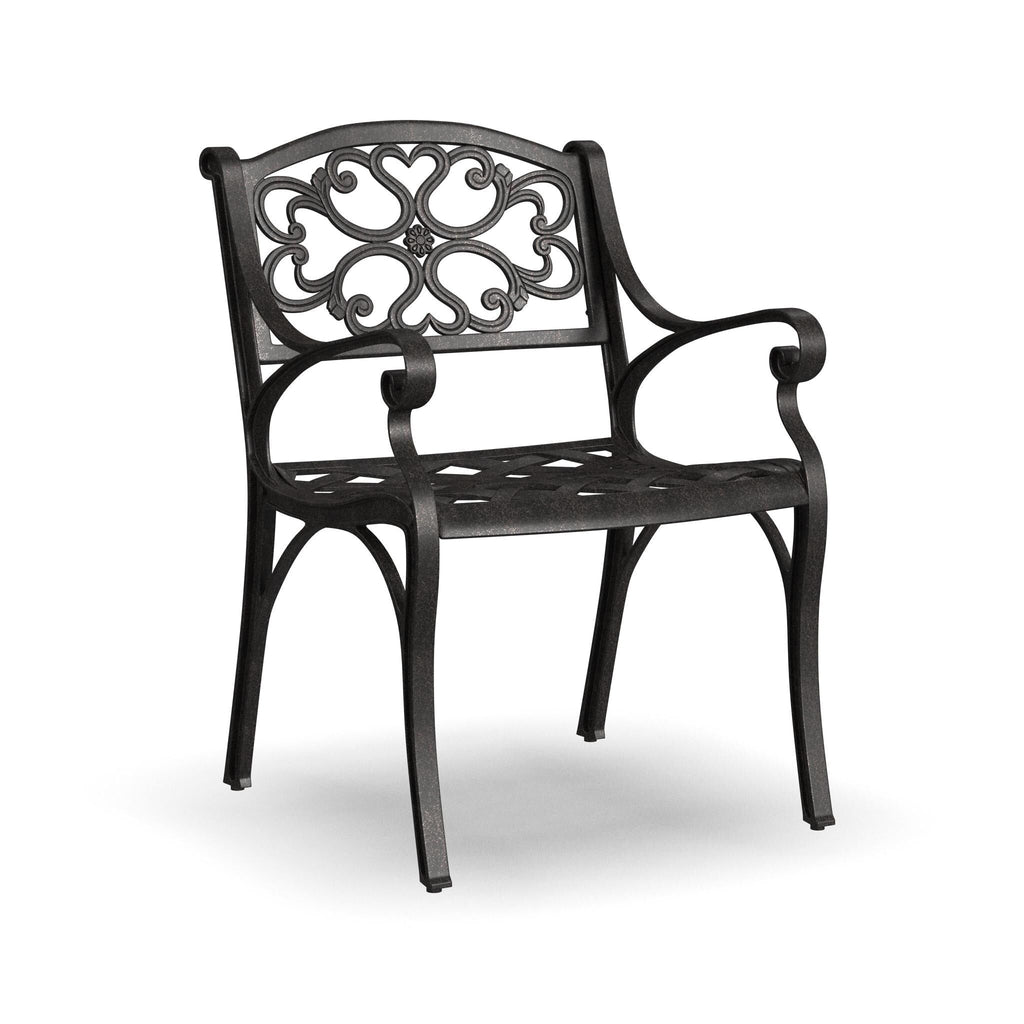 Sanibel Bronze Aluminum 7- Piece Outdoor Dining Set with 72 Oval Dining Table and Six Armchairs by Homestyles