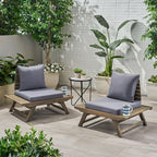 Sedona Outdoor Acacia Wood Chair (Set of 2) by Christopher Knight Home