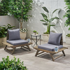 Sedona Outdoor Acacia Wood Chair (Set of 2) by Christopher Knight Home