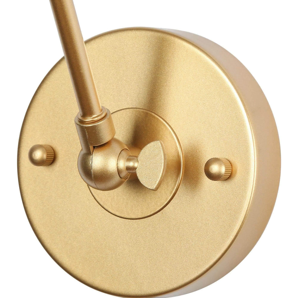 Lot de 2 appliques murales modernes à bras articulé, réglables et câblées