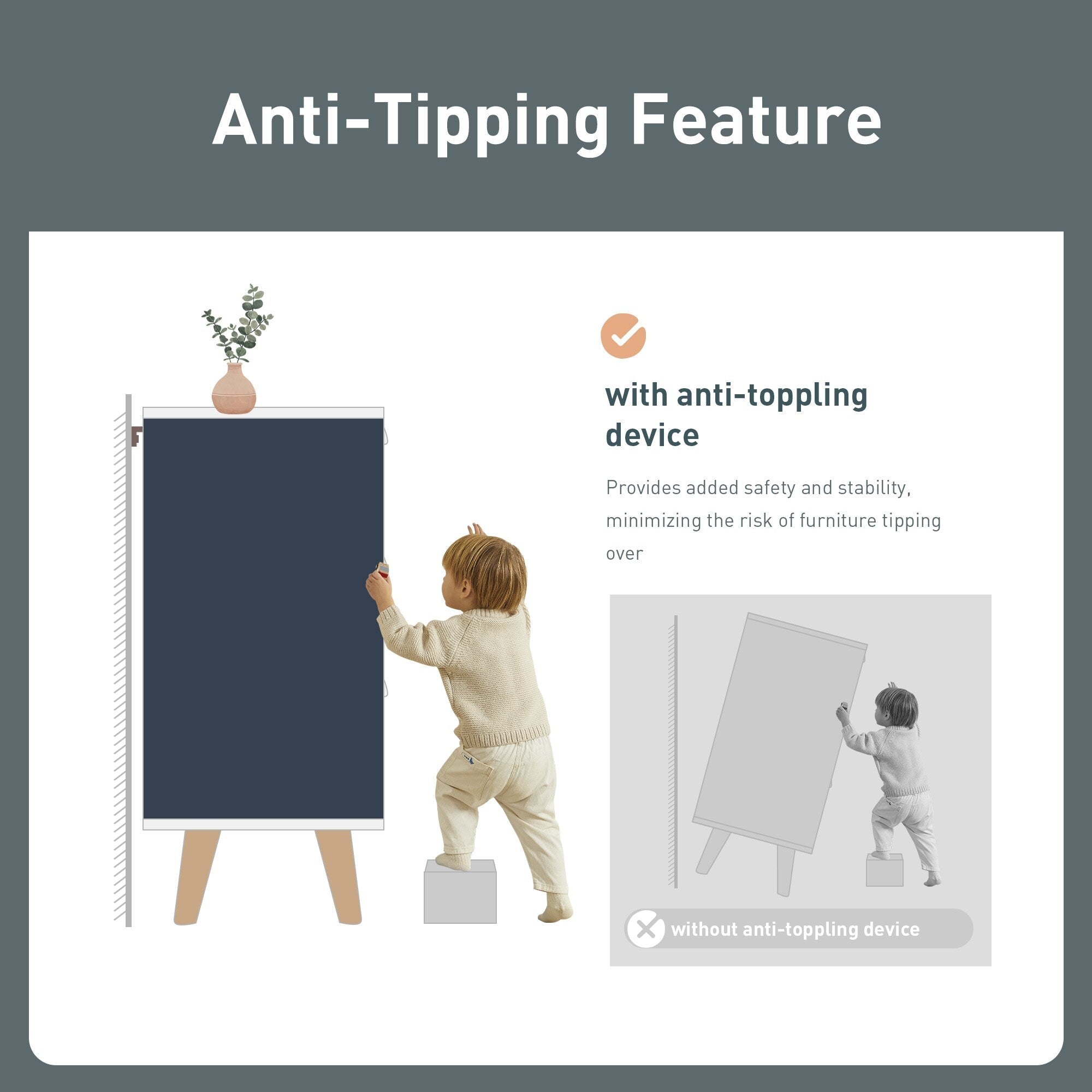 Sophia & William Kitchen Island Cart with Drop-Leaf and Rubber Wood Top, Rolling Kitchen Trolley Cart with Large Storage Cabinet