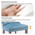 Upholstered Tufted Velvet Dining Chair with Solid Wood Legs Set of 6