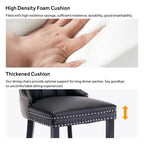 Upholstered Tufted Velvet Dining Chair with Solid Wood Legs Set of 6