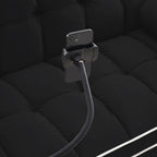 Velvet Convertible 55'' 2-Seater Sleeper Sofa with Pull-Out Bed, Adjustable Recline, Side Pockets, and Phone Holder