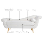 Vintage Chaise Lounge with Scroll Arms by Christopher Knight Home