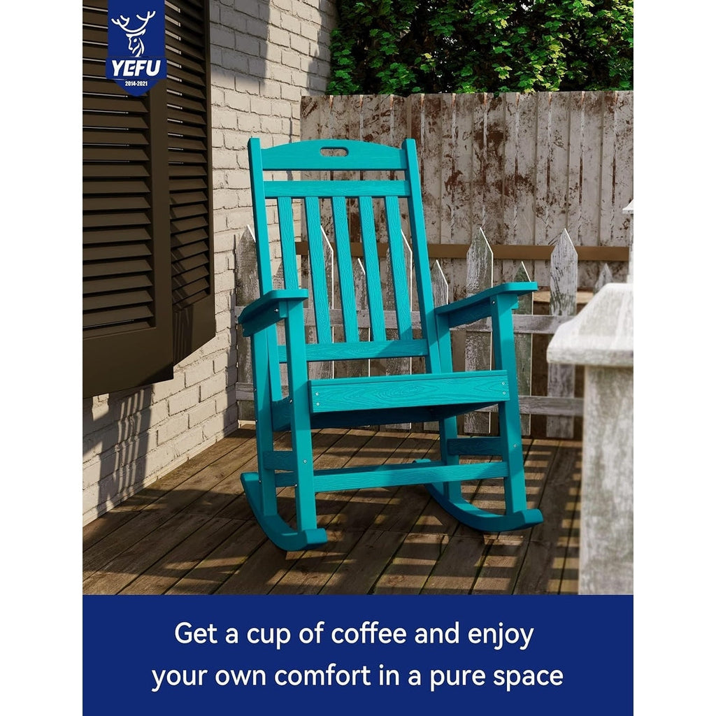WINSOON All Weather Outdoor Rocking Chair, Set of 2