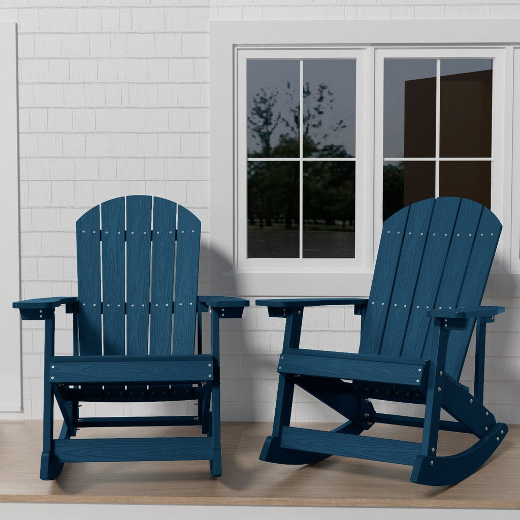 WINSOON All Weather Outdoor Rocking Chair, Set of 2