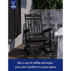 WINSOON All Weather Outdoor Rocking Chair, Set of 2