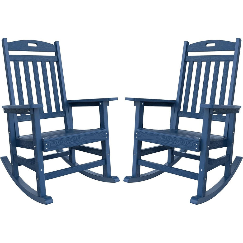 WINSOON All Weather Outdoor Rocking Chair, Set of 2