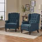 Walter Tufted Fabric Recliners (Set of 2) by Christopher Knight Home