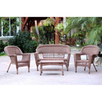 Wicker Patio 4-piece Conversation Set