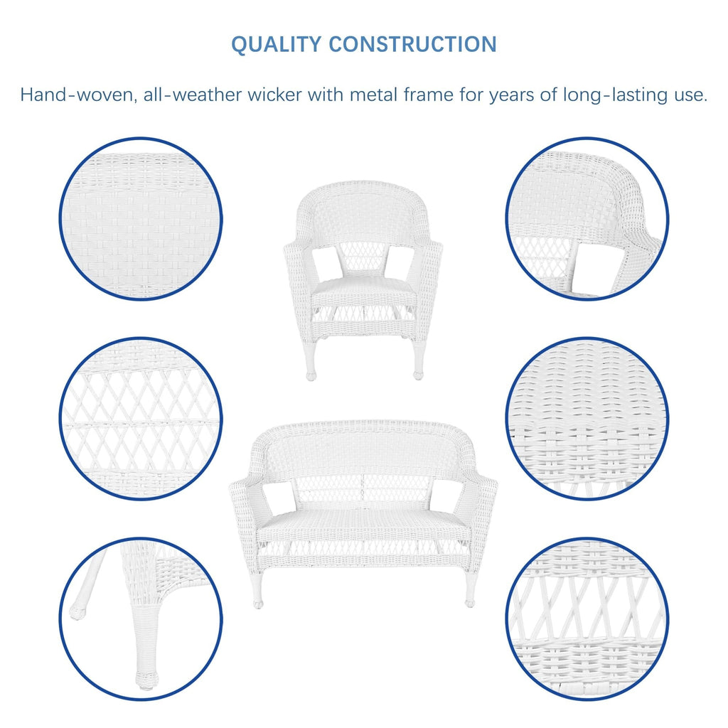 Wicker Patio 4-piece Conversation Set