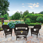 Wicker Patio 4-piece Conversation Set