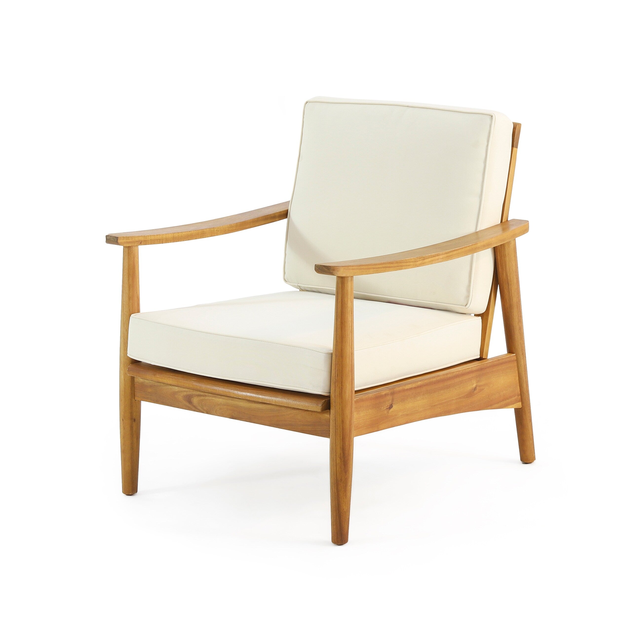 Willowbrook Outdoor Acacia Wood 4 Seater Chat Set by Christopher Knight Home