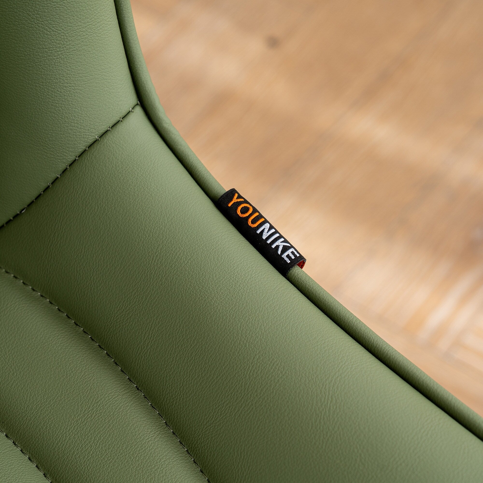 Modern Upholstered Leather Armless Dining Chairs Set of 2