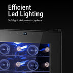 Réfrigérateur à vin/boissons 43 cm (17 pouces), 20 bouteilles, pose libre, contrôle numérique de la température