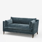 Canapé Madeline en cuir bleu fédéral robuste (71)