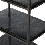 Chariot de bar Teagan en métal forgé