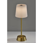 Lampe de table sans fil LED Bobby en laiton antique