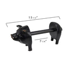 Porte-essuie-tout en métal et résine en forme de cochon