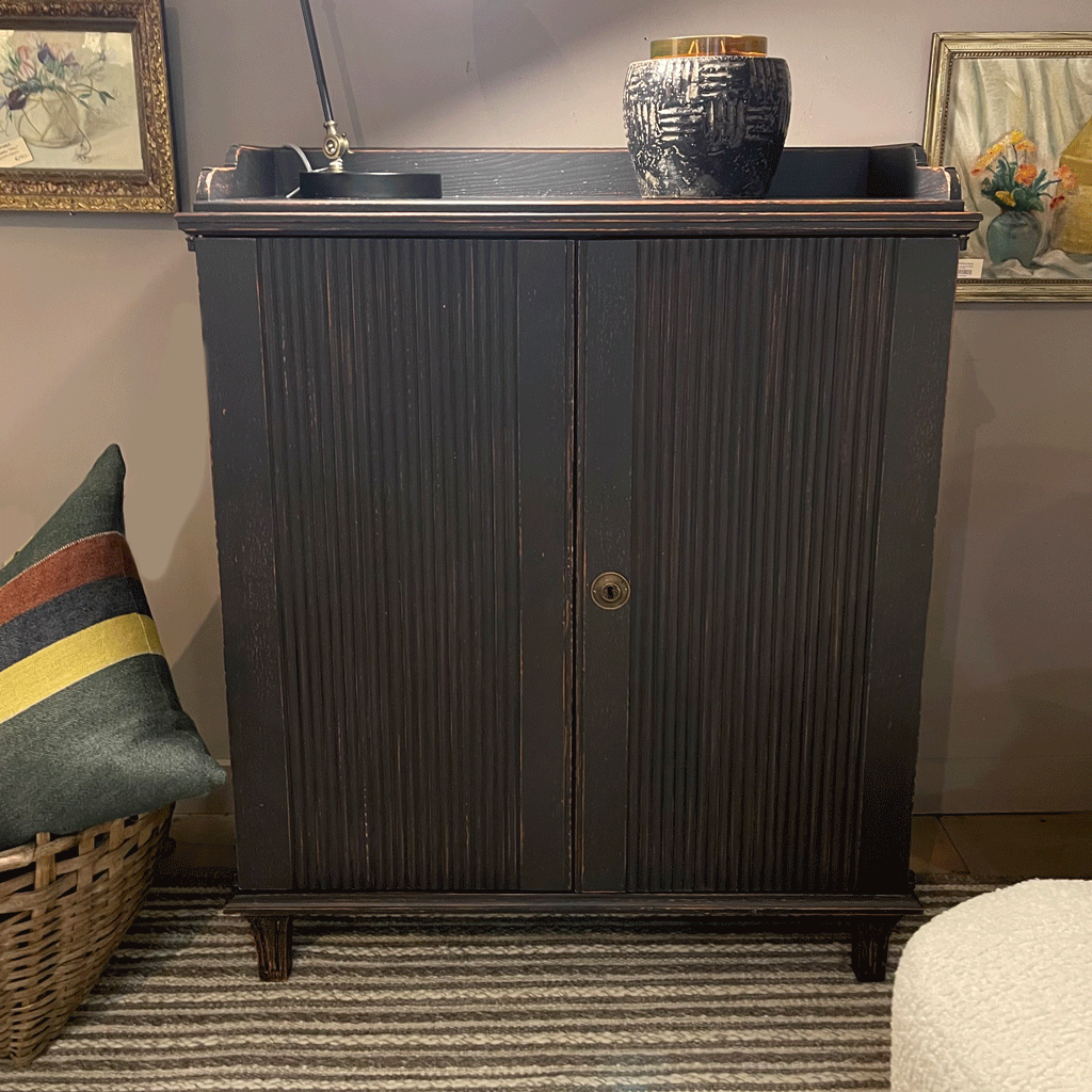 Gustavian Stank en noir antique