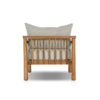 Chaise d'extérieur Irvine en teck naturel