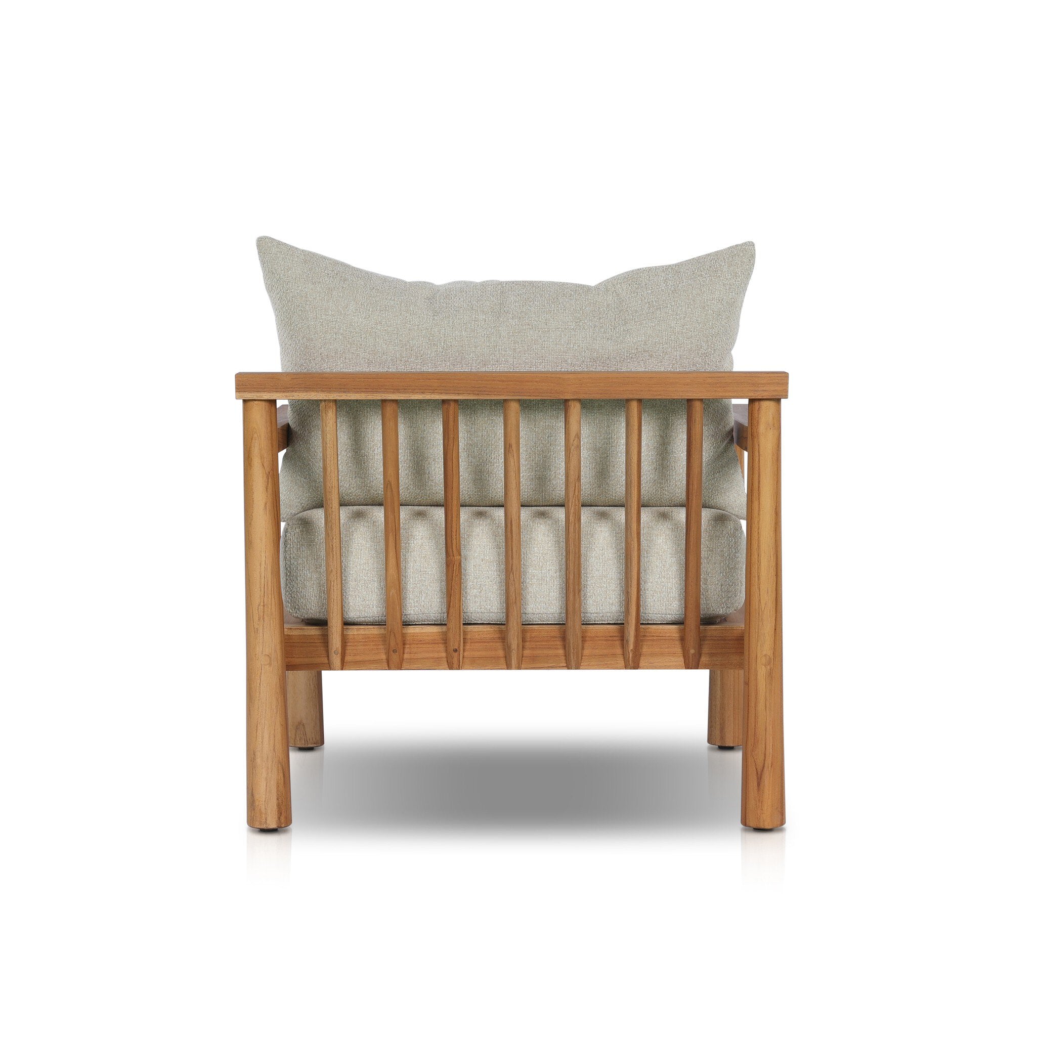 Chaise d'extérieur Irvine en teck naturel