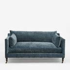 Canapé Madeline en cuir bleu fédéral robuste (71)