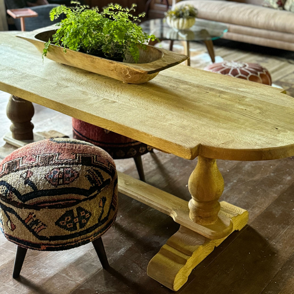 Table ancienne en chêne de la région de Gaumaise, Belgique