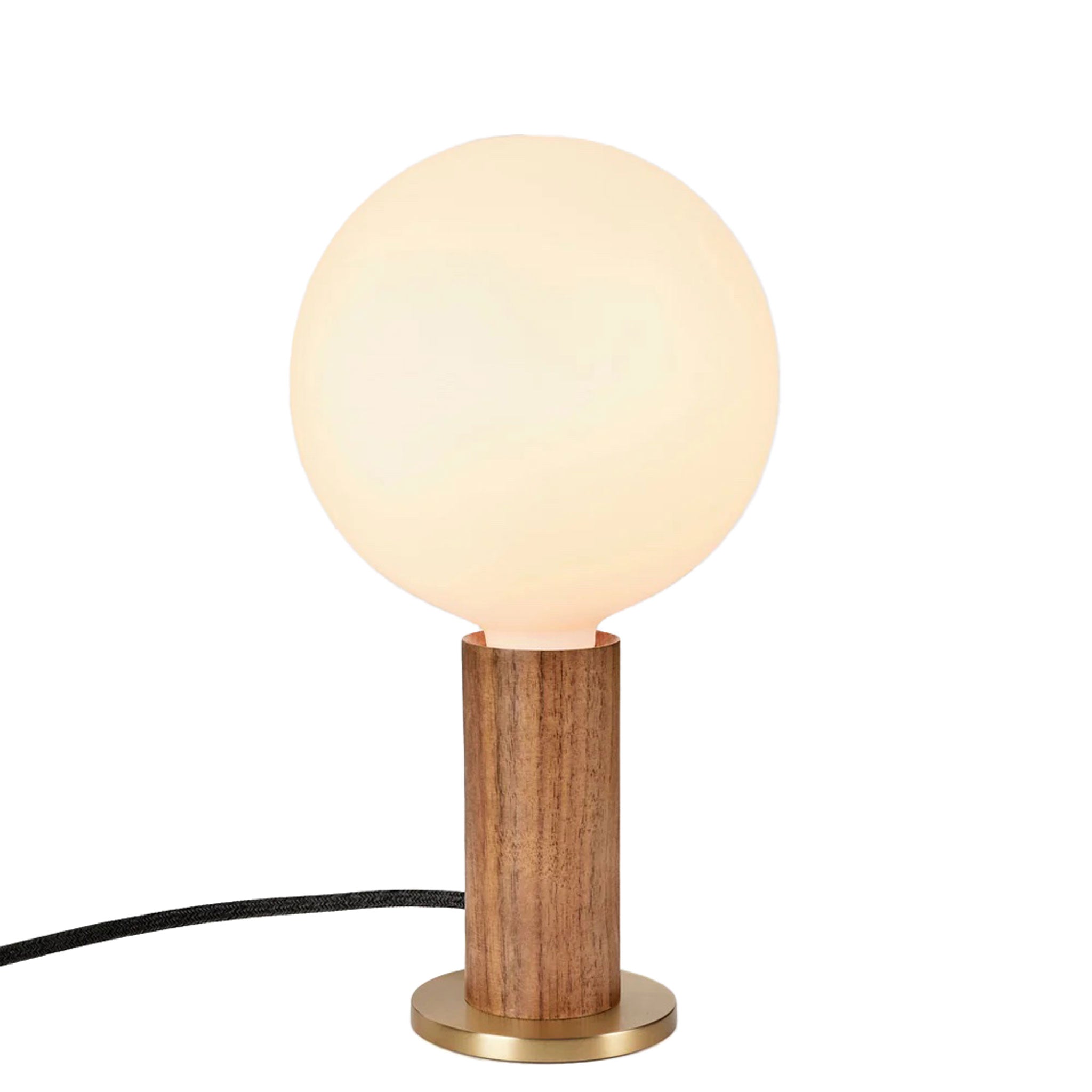 Lampe de table Walnut Knuckle avec ampoule Sphere IV