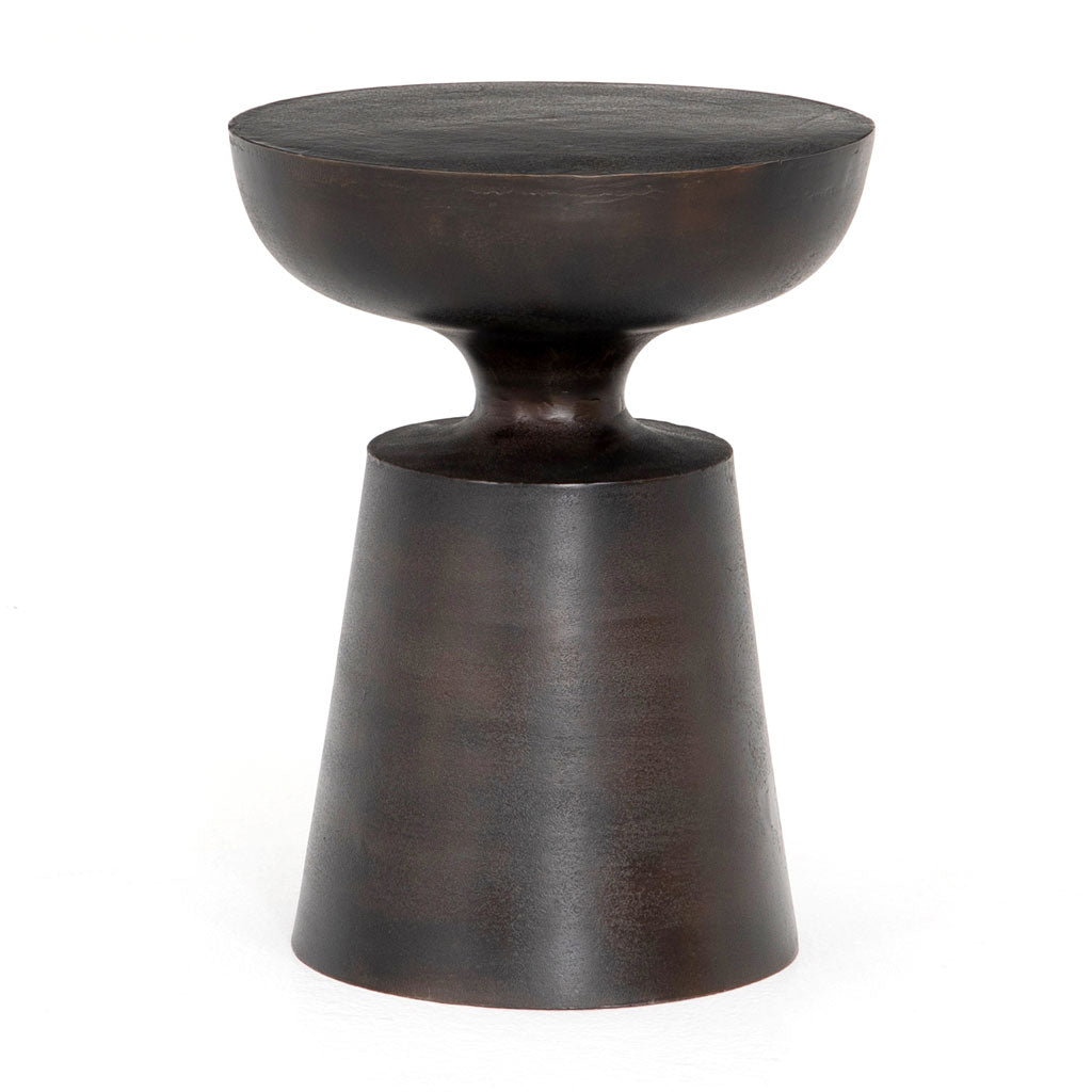 Table d'appoint Fable pour intérieur/extérieur, finition rouille antique