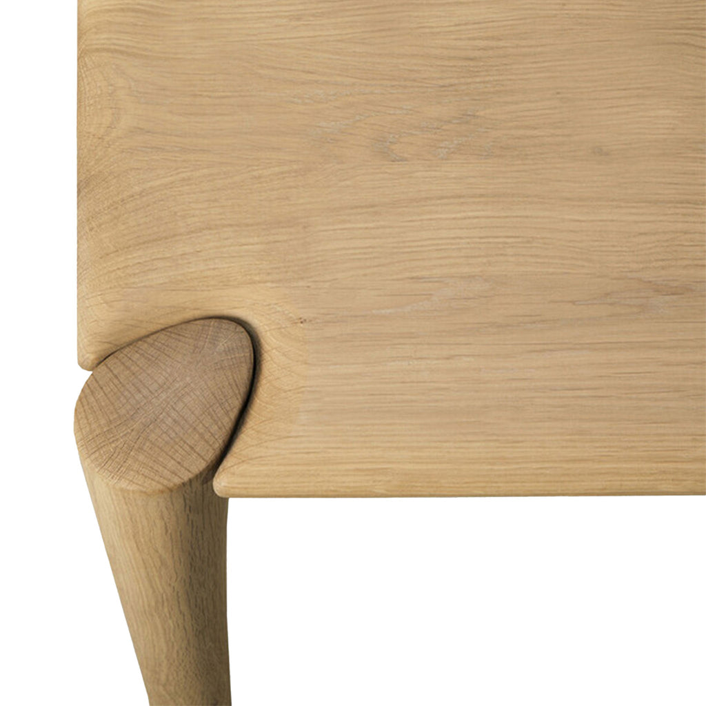 Table de salle à manger PI en chêne huilé (78,5)