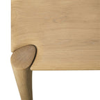 Table de salle à manger PI en chêne huilé (78,5)