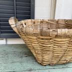 Panier vintage en lattes de bois - B